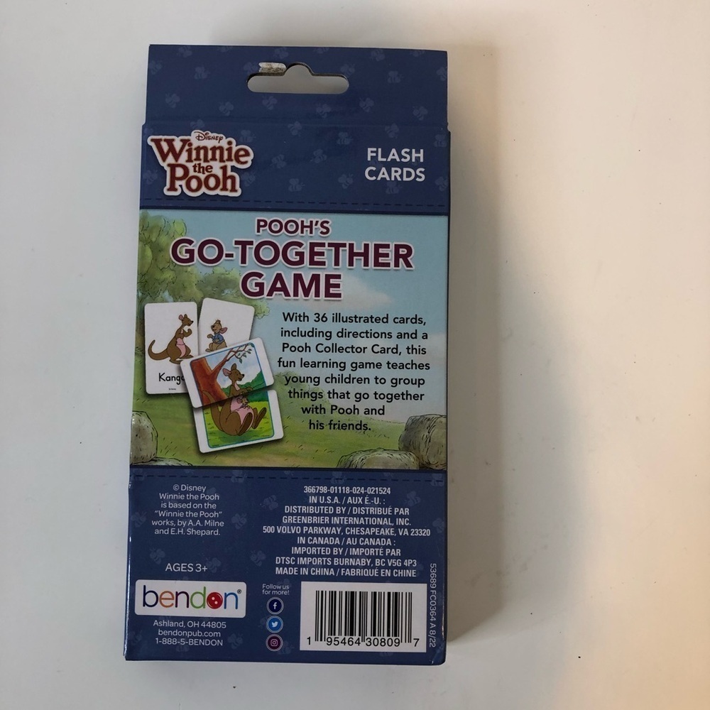 Set of 4 Winnie the Pooh Flash cards. Brand new - Picture 7 of 9